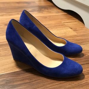 J crew suede wedges